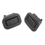 3 Pcs Car Accessories: 1 Pcs Fuel Gas Door Release Handle &amp; 2 Pcs Rear Seat Recliner Button Switch Black