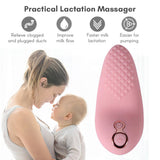 Soft Silicone Lactation Breast Massager 9 Vibration Modes 3 Different Strength for Breastfeeding Improve Milk Flow Clogged Ducts
