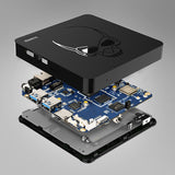 Kinhank™ Retro Super Console X King Amlogic S922X Android TV Box Emuelec 3 In 1 Videa Game Console For PS1/PSP/N64 Wifi 6 Player