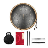 steel Tongue Drum 12.5 inch 15 Tone Handpan Drums Tongue Drum Kit Percussion Musical Instruments Professional Drum Set Beginner