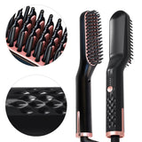 PTC Heating Hair Straightener Brush Comb Personal Care Smooth Men's Styling Shape Anti Static Fluffy Straight Beard Comb