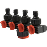 Irrigation Drip Garden Home Agricultural Easy Install Plastic 4 Way Splitter ABS Durable Accessories Tap Connector
