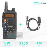 BaoFeng UV-5R Walkie Talkie UV 5R Upgrade Version CB Radio hf Transceiver 8W 10km Dual Band UHF VHF Walkie-Talkies UV 82 UV 9R