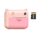 Kids Instant Print Camera 1080P Digital Video Camera Dual Camera Lens 12MP 2.4 Inch LCD 32GB TF Card Birthday Christmas Gift