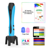 3D Pen PLA Filament 1.75mm 3D Printing Pen DIY Pens Drawing Pencil With LED Screen Birthday Educational Gift For Kids