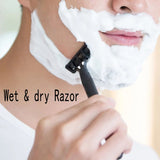 Classic Safety Razor Manual Razor Barber Shaving 3D Rotating 6-Blade Razor