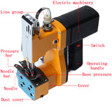 220V Portable Electric Sewing Machine Hand-type Woven bag  High-Speed Sewing Machine For Home Textile Clothing Cheminery