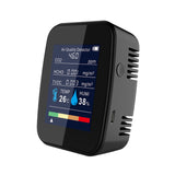 5 in 1 Air Quality Monitor USB Rechargeable Digital CO2 HCHO TVOC Temperature Humidity Tester NDIR Carbon Dioxide Meter