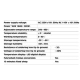 Tweezers Soldering Station 120W Heating Soldering Iron Welding Rework Stations LED Digital Display Cellphone Repair Solder Tools