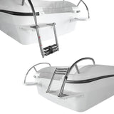 Boat Accessories 3 Step Stainless Steel Marine Boat ladder Yacht Polished Steel Folding Telescopic Swiming Ladder
