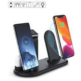 7-In-1 Portable Wireless Charging Multi-Function Wireless Charging Stand Wireless Earphone All-Round Charging Base
