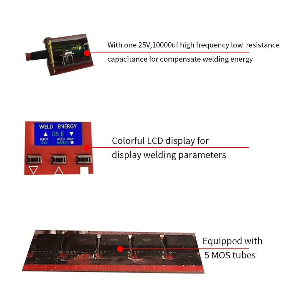 Portable Mini Spot Welder DIY Welding Machine LCD Display 18650 Batter ...