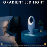 Bladeless Fan Portable Desk Fan 4000Mah USB Rechargeable Battery Operated Fan With Adjustable LED Night Light For Home