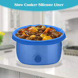 2pcs Crock-pot Cooking Bag Leakproof Silicone Slow Cookers Liner Bags High Temperature Resistant Easy To Clean Kitchen Supplies