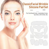 32 Pieces Facial Chest Neck Silicone Face Anti Wrinkle Pads Reusable Face Wrinkle Smoothing Patches Reducing Forehead Wrinkles