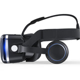 For Shinecon 6.0 3D Cardboard Helmet Virtual Reality VR Glasses Headset Stereo VR Glasses for 4.5-6.5" Mobile Phone Video Game