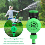 Courtyard water timer rainwater sensor solar programmable automatic electronic liquid crystal display garden irrigation system