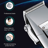 Professional Electirc lithium Ion hair trimmer for men powerful beard hair clipper wet dry hair cutting machine adjustable