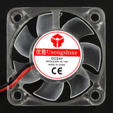 2pcs 3D Printer Cooling Fan LED Light Cooler Fan Luminous Hydraulic Bearing Fan Mini 12V/24V Radiator For V6 Hotend