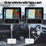 Wireless CarPlay Adapter For LPhone ,Wireless Auto Car Adapter Apple Wireless Carplay Dongle,Plug Play 5GHz WiFi Online Upd F2V2