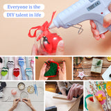 40W Hot Melt Glue Gun 10pcs Glue Sticks High Temperature Anti-drip Melting Quick Home Repair Arts Crafts DIY Sealing