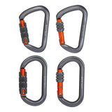 Locking Carabiner Heavy Duty 25kN Aluminum Alloy Clip Hook for Hiking Utility Hammocks Locking Dog Leash Swing
