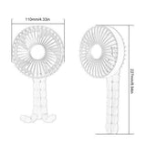 USB With Lamp Octopus Deformation Bracket Fan Silent Handheld Durable Fan Portable Bladeless Neck-mounted