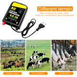 20KM Electric Fence Energizer AC Ppwer High Voltage Pulse Controller Horse Cattle Poultry Farm Animal Fence Alarm Livestock Tool