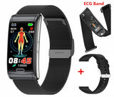 E600 Smart Watch ECG Blood Sugar Men Non-invasive Blood Glucose Heart Rate Health Monitor Women Sports Smartwath Bracelet