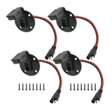 4 Sets Safe Multipurpose SAE Power Connector Solar Panel Mount Connector SAE Connect Cable