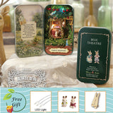 Box Theatre Dollhouse Furniture Miniature Toy DIY Miniatures Doll House Furnitures Casa Toys for Children Birthday Gift Q4