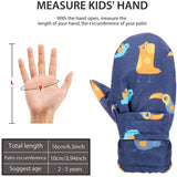 Kids Winter Warm Gloves Boys Girls Ski Gloves Waterproof Mittens Fleece Lined Snowboard Gloves Lightweight Windproof Gloves