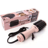 3-in-1 Hair Dryer and Styler Volumizer Brush Hot Air Brush Hair Straightener Brush Straightening Curling Woman Dryer Brush