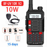 2022 BAOFENG 10W Professional Portable Walkie Talkie UV-10R 50km 128 Channels VHF UHF Dual Band Two Way CB Ham Radio Transceiver