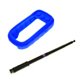 Extendable Telescopic Gain Antenna (Black) + Silicone Protect Case Skin for Garmin Alpha 100 Alpha100 Handheld GPS Accessories