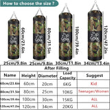 Professional Boxing Punching Bag Sandbag Training Thai Sand Fight Karate Fitness Gym Empty-Heavy Kick Boxing Bag With Hanging