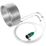 3/8'' x 8m Wort Chillers Immersion Chiller Stainless Steel Cooling Coil Pipe Home Brewing Super Efficient Beer Cooling Machine