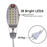 Super Bright 12/18 LED Sewing Machine Light Multifunctional Flexible Industrial Work light Lamp for Workbench Lathe Drill Press