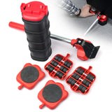 13-piece Set Furniture Moving Set Roller Slider With Lifting Lever & Extension Heavy Stuffs Transport Mover Tool Easily Carrier