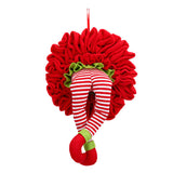 Christmas Wreath Front Door Decor Hanging Elf Leg Santa Tree Home Party Plush Garland for Wall Window 52cm TOO789