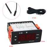 ETC 974 Digital Temperature Controller 220V ETC 961 Microcomputer Thermostats Refrigerator Thermoregulator With 2M NTC Sensor