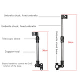 Dropship-Stainless Steel Bicycle Umbrella Stand Electric Bicycle Umbrella Stand a Type Straight Tube Umbrella Stand