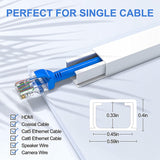 One-Cord Channel Cable Concealer,CMC-03 Cord Cover Wall Cable Management System,Cable Hider Raceway Kit for Power Cord