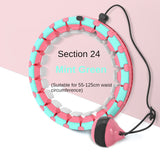 24 Adjustable Body Abdomen Waist Smart Sports Circle Hulla Hop Abdomen Fitness Massage Sports Hoop Weight Hoop Home Fitness