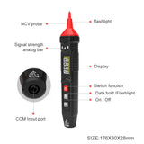 Mini Pen Multimeter 4000 Counts AC DC Voltage Voltmeter Resistance Capacitance Frequency Continue Tester Phase Sequence Meter