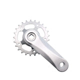 Children Kids Bicycle Crankset 102/114mm 25/28T Crank Set Square Hole Aluminum Alloy Single Speed Bike Parts