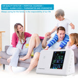 2022.New Indoor Air Quality Tester for HCHO CO2 TVOC PM2.5/PM10 Air Gas Detector Data Mean Value Recording for Home Various