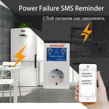 16A GSM SMS Smart Power Socket Outlet Temperature Sensor Controller Plug Intelligent Relay Switch Home Automation Remote Control