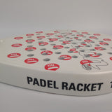 Ranking Beach Tennis Rackets Carbon Fiber Racket Padel With Bag For Adult Professional Exercise