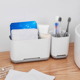 Toothbrush Holder Detachable Electric Toothbrush Toothpaste Holder Toothbrush Storage Organizer Set For Kitchen
